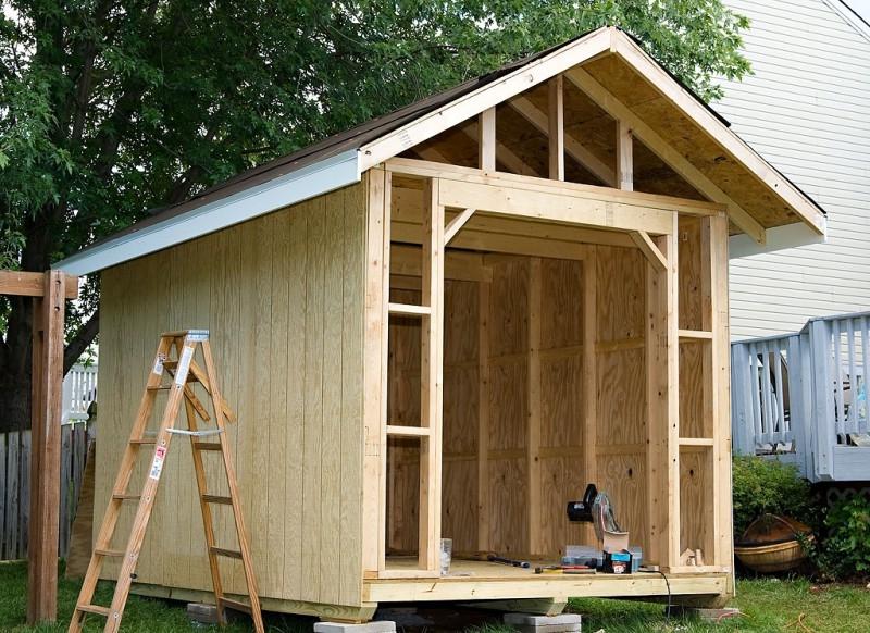 как построить деревянный сарай для дачи