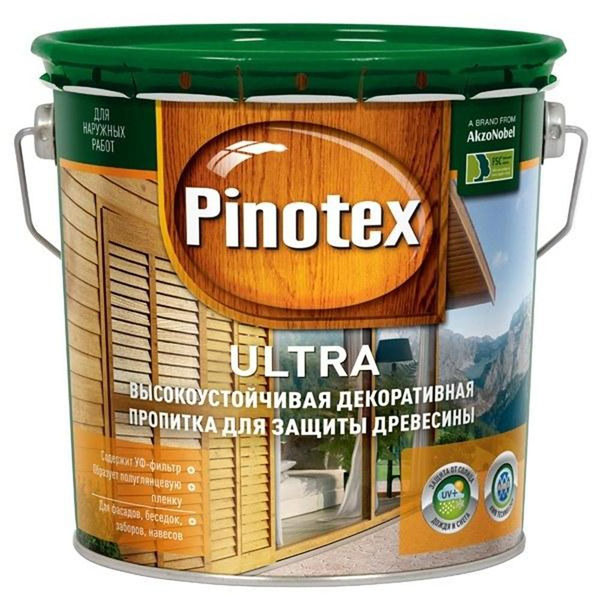 Пинотекс (Pinotex): покраска деревянного дома